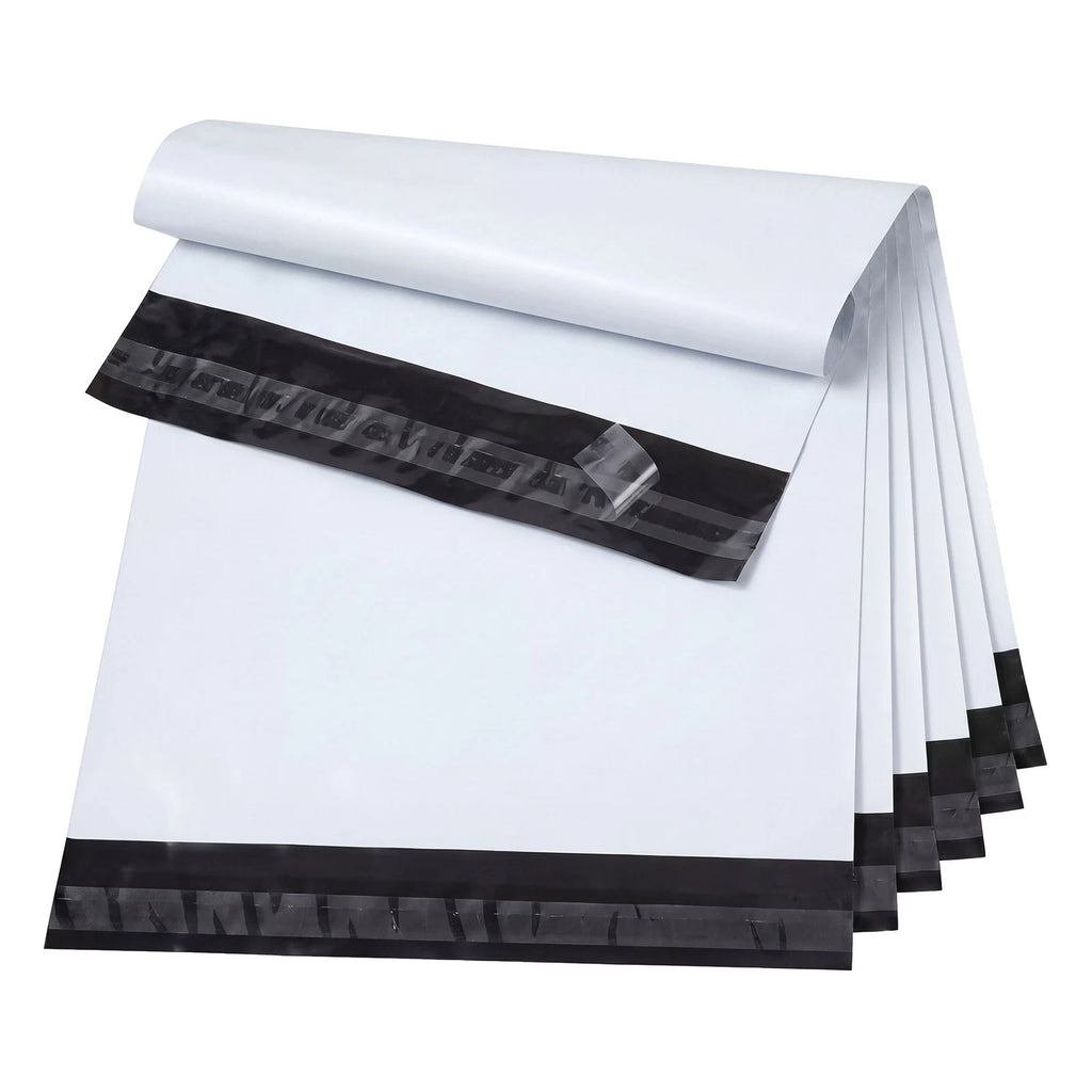 100x Plain Satchel Parcel Posting Poly Mailing Bag Courier Postage Mail Satchel 255x330mm
