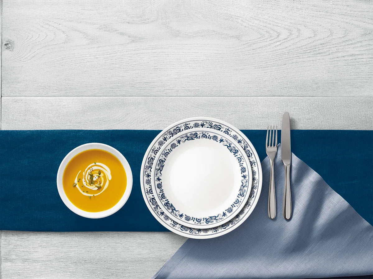 4 Person Dining Set, Modern Dinnerware Tempered Glass, Dinner and Side Plates and Bowls (12 Pieces)