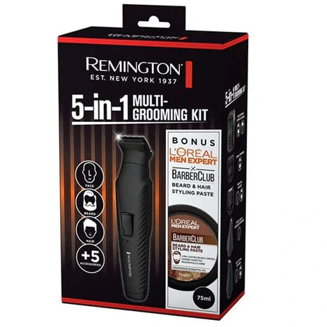 Remington Multi-Groomer 5-in-1 Beard Trimmer, Mens Electric Shaver Cordless Styler Razor