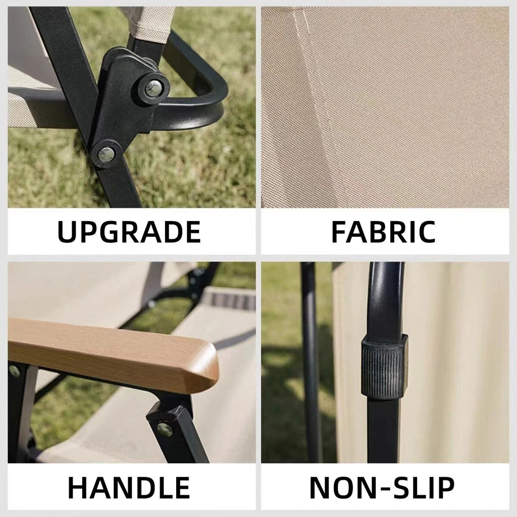 Folding Outdoor Camping Chair, Picnic Fishing Portable Aluminum Seat, Easy Set-up