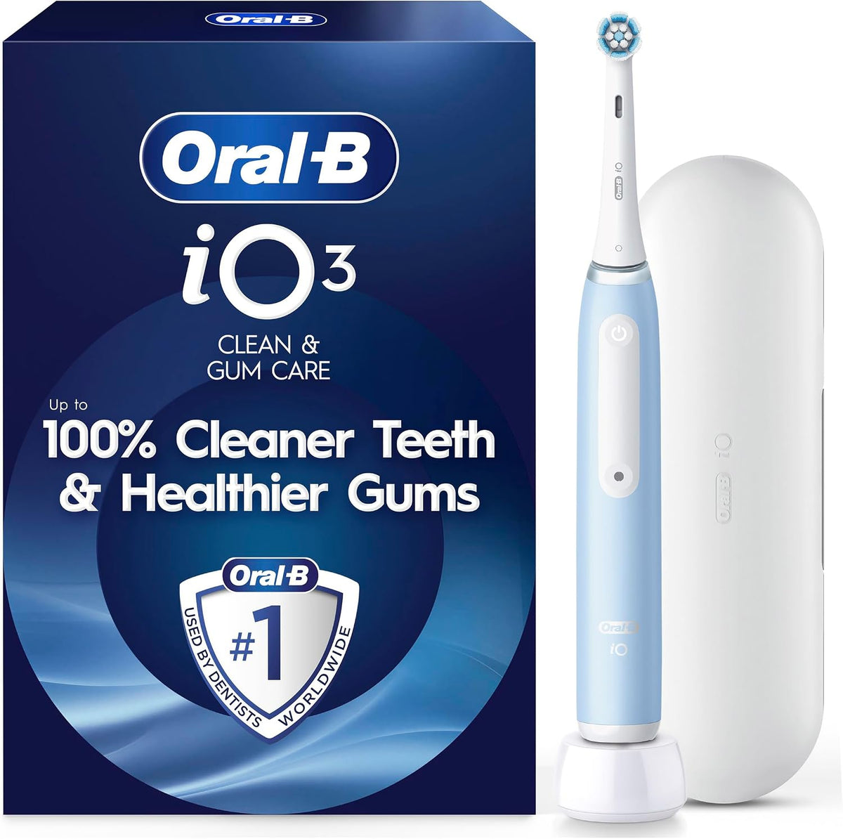 Oral-B Electric Toothbrush Clean & Gum Protect, Gum Pressure Sensor, 2 Minute Timer, Clean & Gum Protect Brush Head, Long Lasting Battery
