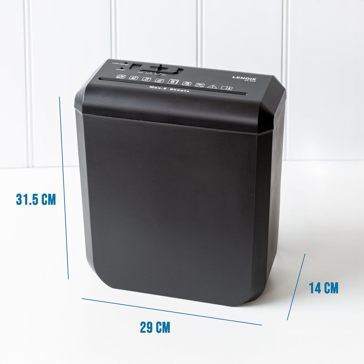 Lenoxx Paper Document Secure Shredder | Home Office Student Document Cutter Shredding Credit Card 10L