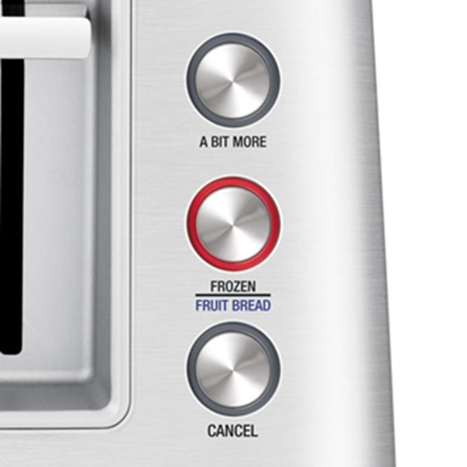 Breville 4 Slice Wide Toaster Bread Toasting 6 Browning Controls - 'Lift and Look' Function, Frozen - Stainless Steel