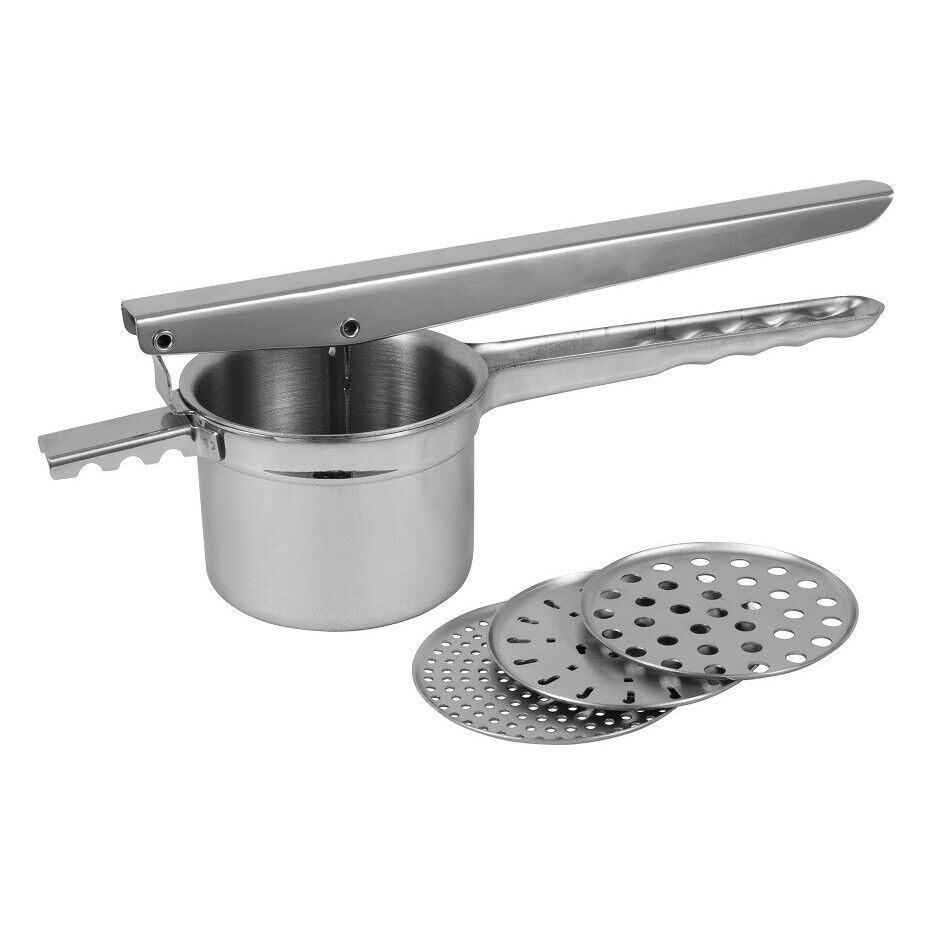 Avanti Handheld Potato Ricer | Stainless Steel Potato Masher Mincer Manual Press
