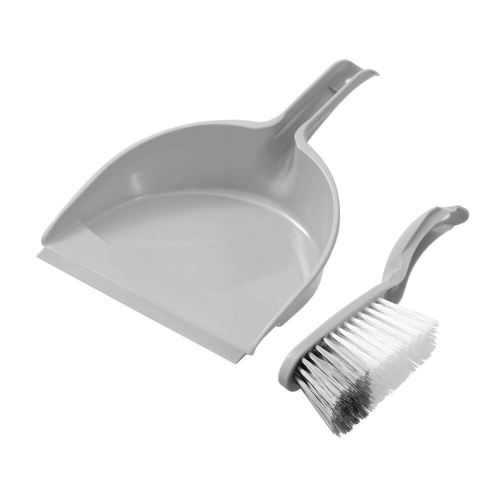 2PK Compact Indoor Dustpan | Kitchen Home Crumb Dirt Cleaning Brush and Dustpan Set | Mini Assorted