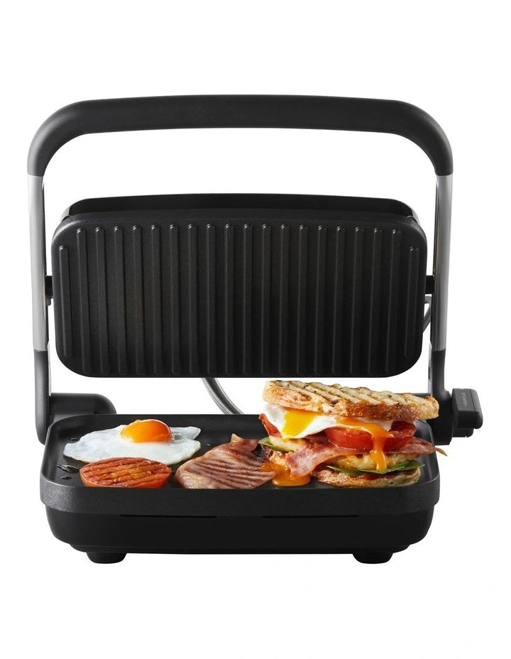 Sunbeam Sandwich Press | 2 Slice Toastie Jaffle Maker Electric Grill Griddle Press | Non-Stick Meat Vegetable Cooker