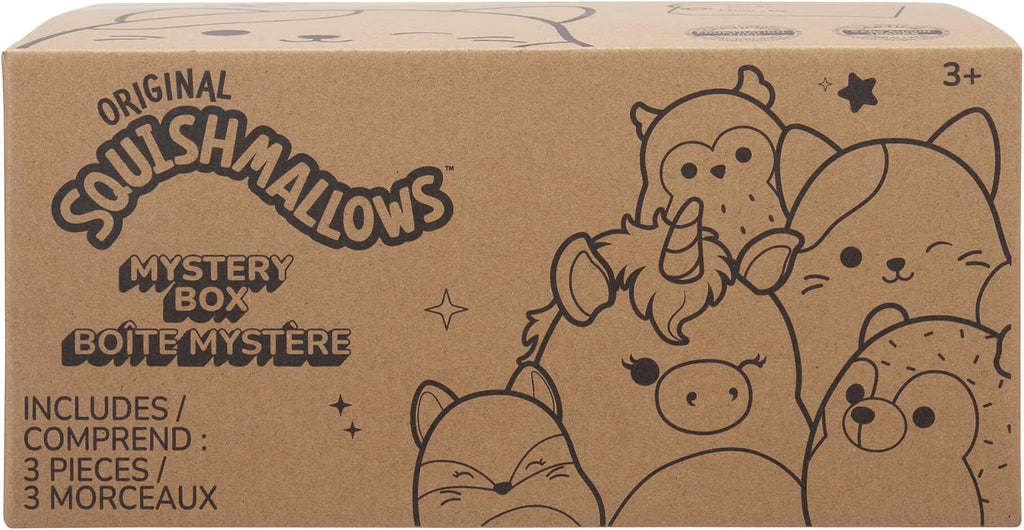 Squishmallows Mystery (blind Box) Surprise Pack  Includes 3x 8Inch Original Squishmallows Plus Toys