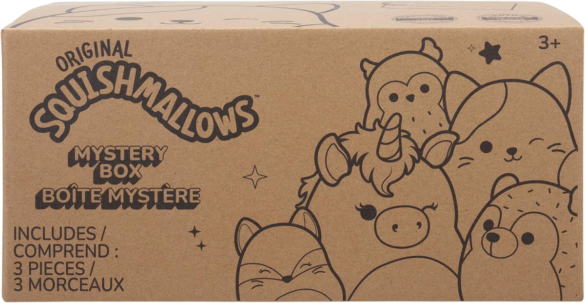 Squishmallows Mystery (blind Box) Surprise Pack  Includes 3x 8Inch Original Squishmallows Plus Toys