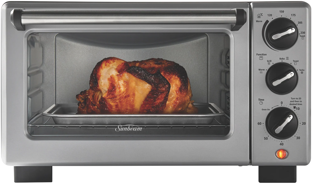 Sunbeam 18L Bake & Grill Convection Oven, Electric Toaster Benchtop Appliance Pizza Chicken Cooker
