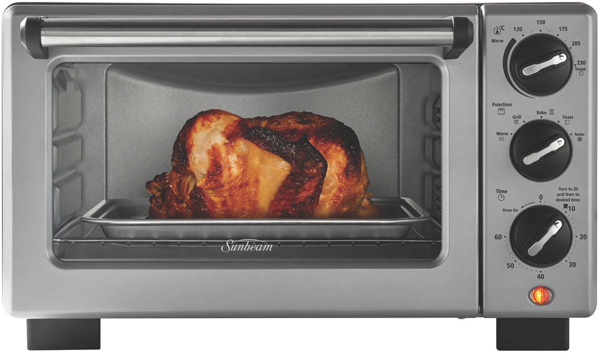 Sunbeam 18L Bake & Grill Convection Oven, Electric Toaster Benchtop Appliance Pizza Chicken Cooker