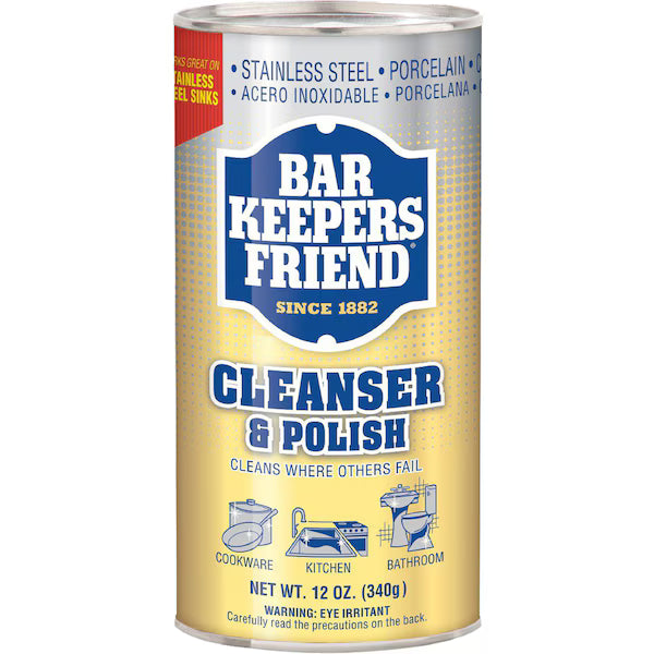 Bar Keepers Friend Cleanser Powder 340g | Kitchen Sink Bathroom Benchtop Cleansing Rust Stain Remover