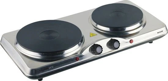 Portable Electric Stove Twin Double Benchtop Cooker Cooking Plates Hotplate Kitchen Caravan Camping