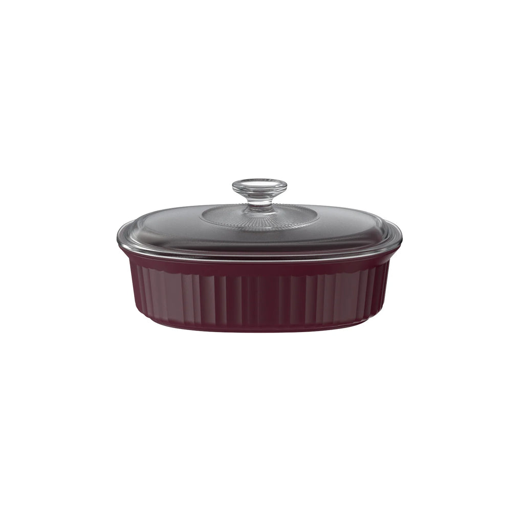 Corningware 3PC Durable Stoneware Baking Dishes Stone Oval Oven Casserole Dishes with Lids