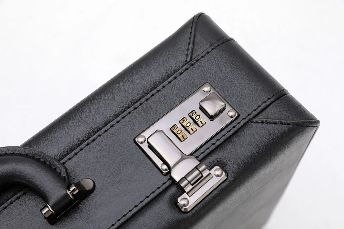 Men's Hard Briefcase Business Office Bag Document Storage Bag Laptop Handheld Work Travel School