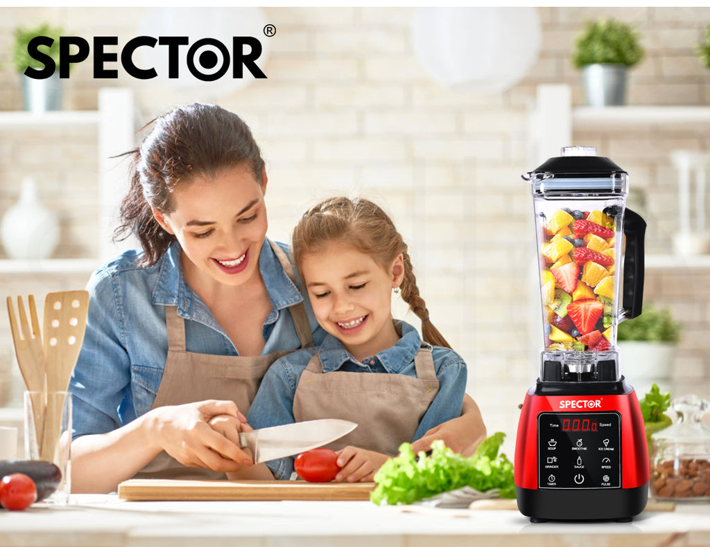 2L Commercial Blender Ice Nut Crusher Mixer Food Processor Juicer Smoothie, Fruit Vegetable Blending