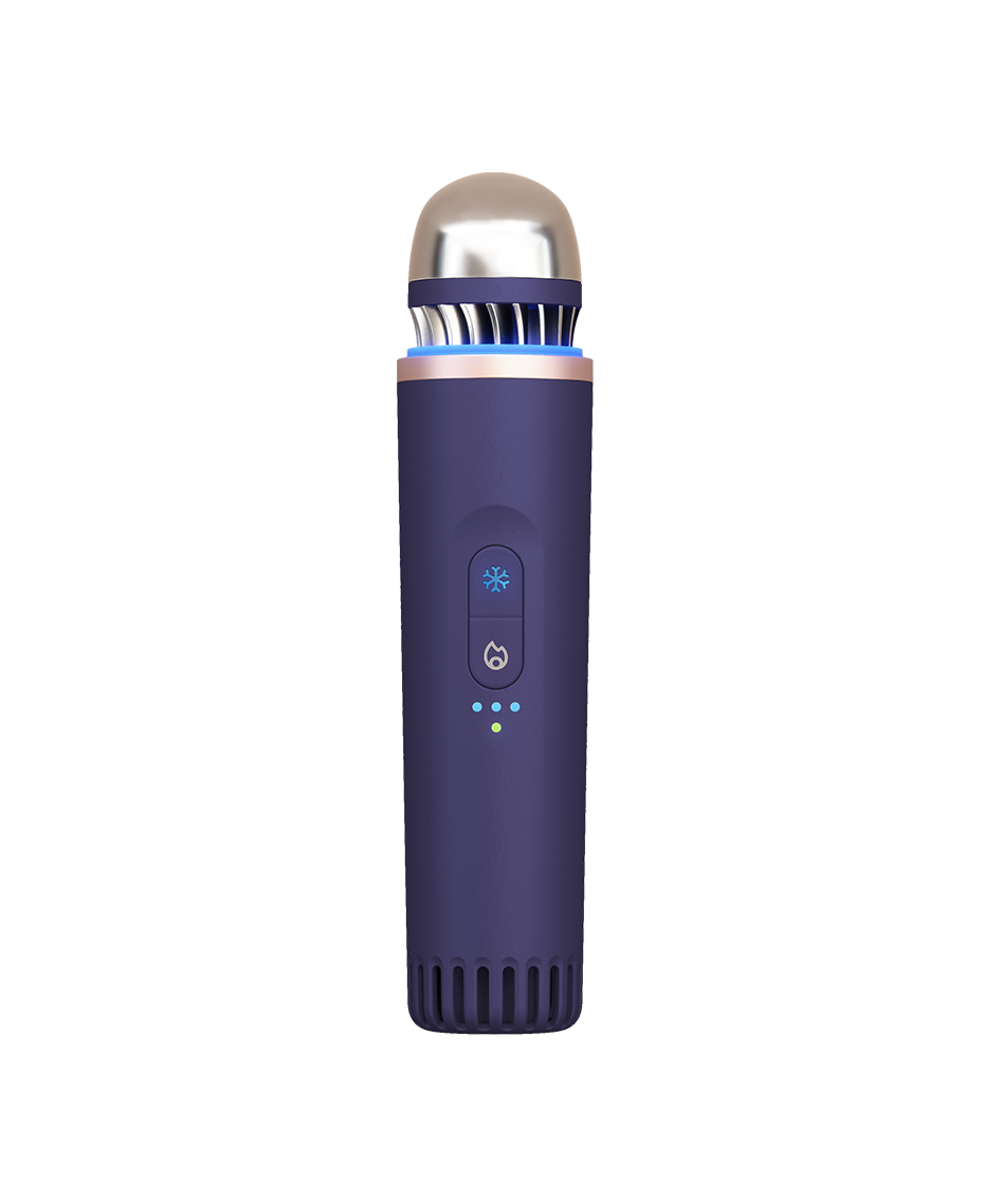 Therabody | TheraFace Depuffing Wand | Cold and Heat Facial Treatment | Easy glide applicator | Rejuvenation Wand