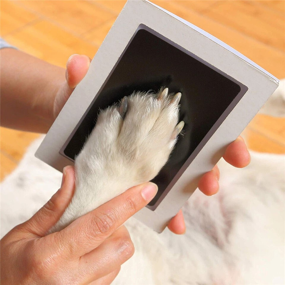 Newborn Baby Pet Wipe Safe Inkless Hand Foot Print Keepsake Kit Christmas Gift - Random Colour