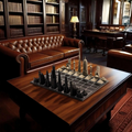 Stainless Steel Skyline Chess Board | World Icons Edition | Wooden Board/ Stainless Steel Pieces | 33 Pc Chess Set