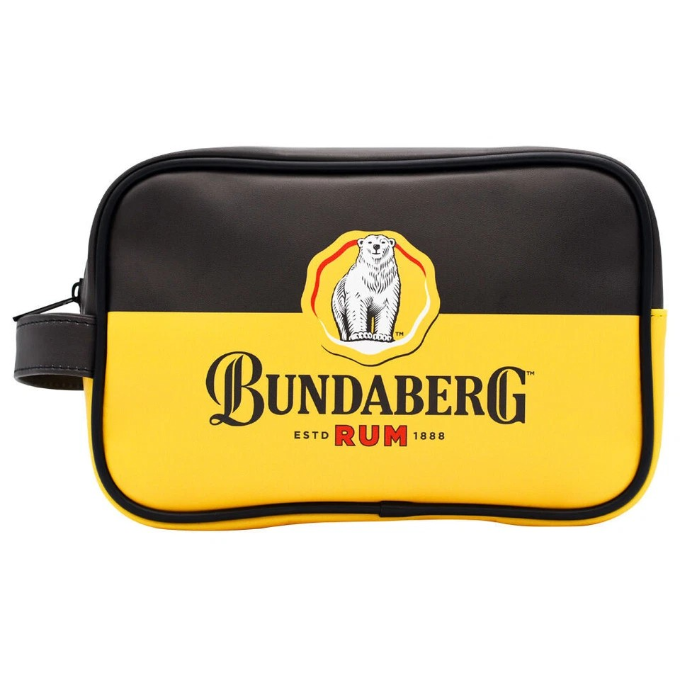 Bundaberg Rum Travel Toiletry Set Body Wash/Lotion/Loofah Shower Essentials