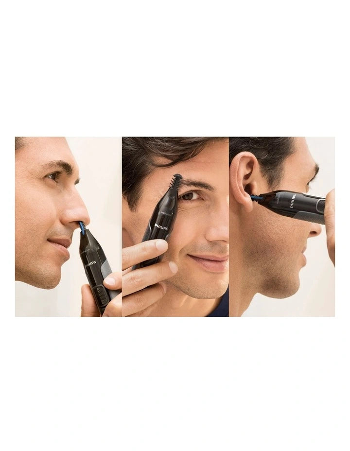 Philips Nose Ear Eyebrow Trimmer Men's Travel Washable Clipper All-In-One | Men's Groomer