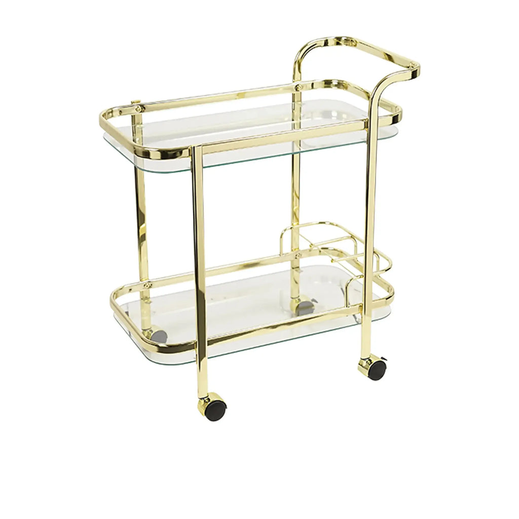 Portable Bar Drinks Cart | Dessert Entertaining Drinks Trolley Wine Coffee Kitchen Rack Glass Holder
