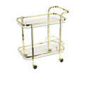 Portable Bar Drinks Cart | Dessert Entertaining Drinks Trolley Wine Coffee Kitchen Rack Glass Holder