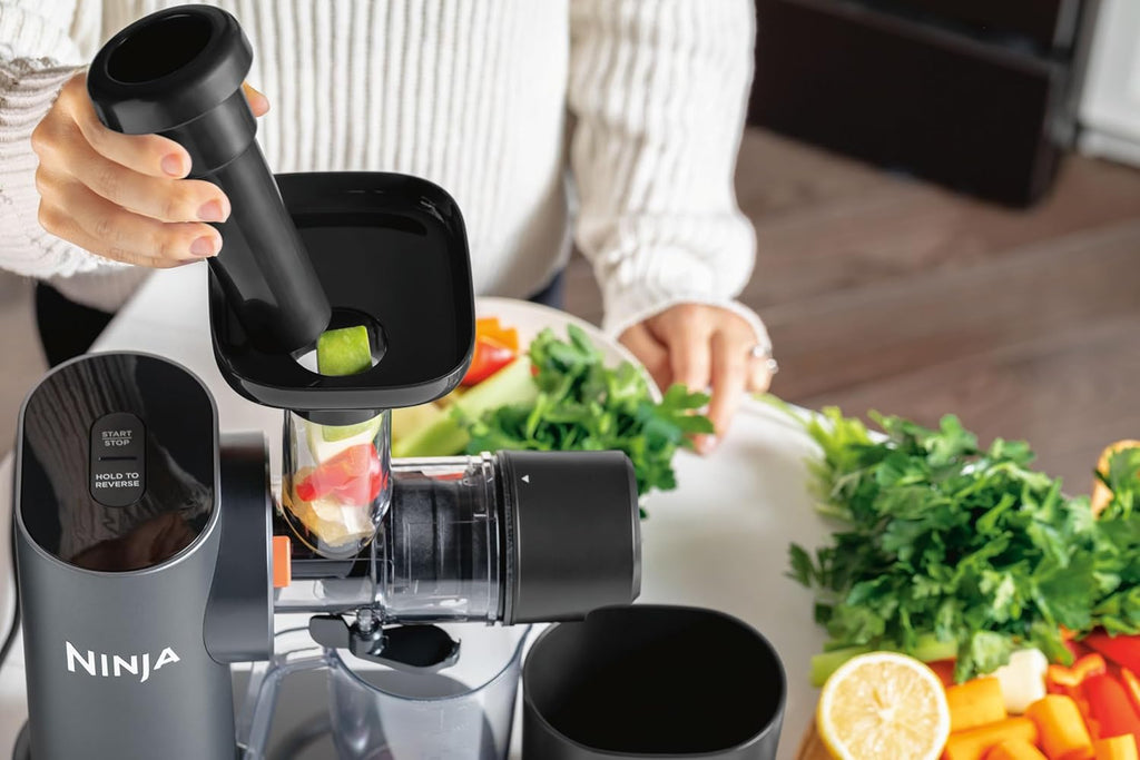 Ninja Cold Press Electric Juicer, Home Kitchen Appliance Fruit Vegetable Juicing Machine