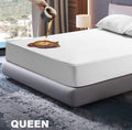 Queen Sized Waterproof Mattress Protector Fitted Mattress Protection - Terry Cotton Cover - Breathable Repeals Liquids, Urine, Perspiration & Spills - Protects Mattresses