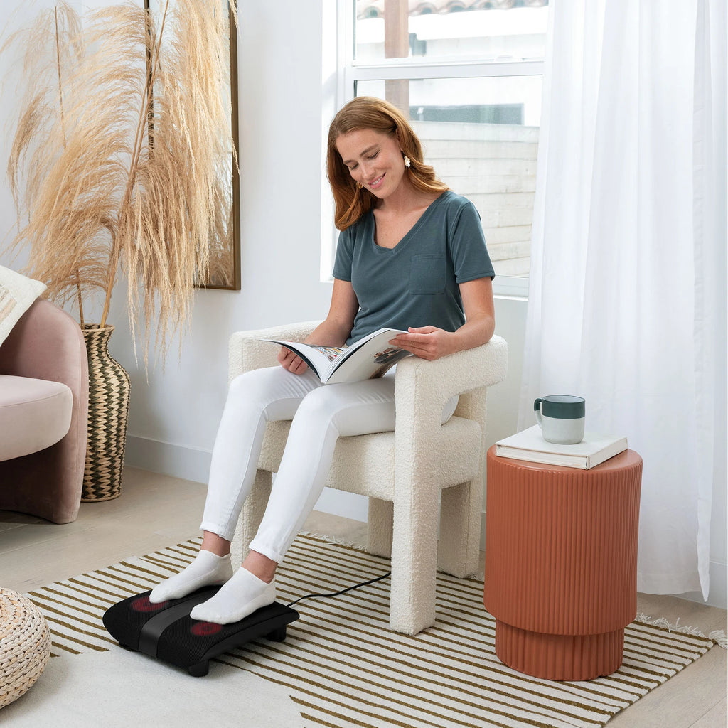 Homedics Heated Shiatsu Foot Massager | Circular Kneading Massage Heel to Toe Massage |