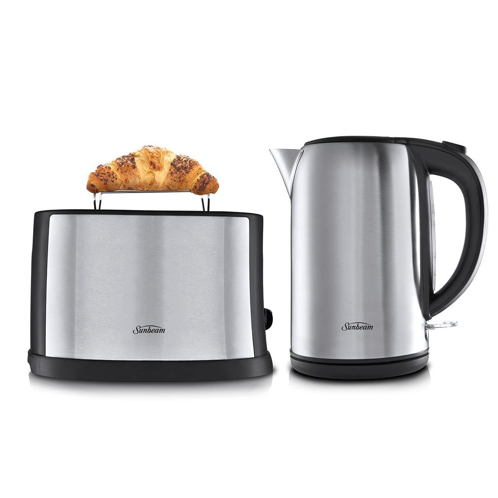 Sunbeam 2 Slice Toaster and Kettle Set| 2 Slice Bread Toasting Browning Machine | 1.7L Kettle Hot Water Jug