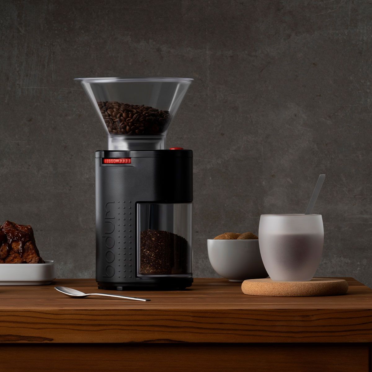 Bodum Electric Coffee Bean Grinder | Coffee Grinding Crank Home Mill Freshness Blender