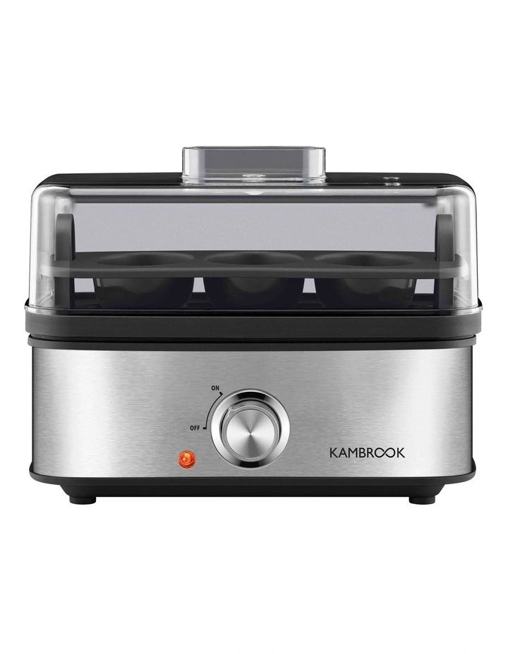 Kambrook Electric Egg Cooker | Soft Hard Boiled Egg Poacher Steaming Trays | Egg Making Machine