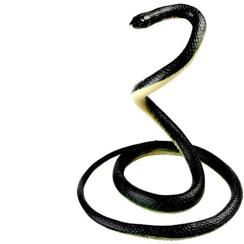 Realistic Rubber Snake Toy - Fake Garden Snake for Pranks | Pest Control & Halloween Decoration | Lifelike Scary Gag Gift