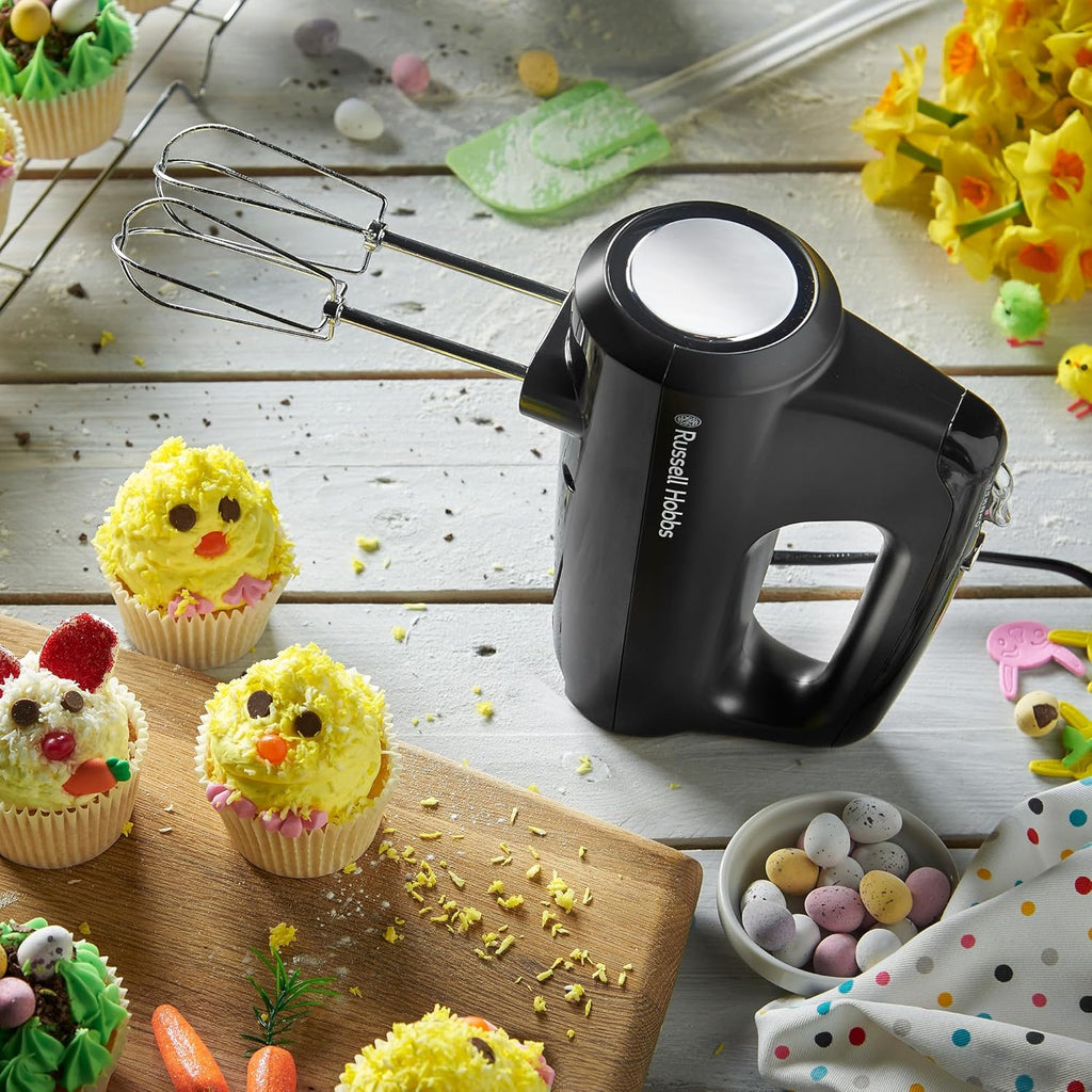 Russell Hobbs Electric Mixer | Handheld Batter Mixer | Cake Cupcake Mixing Tool Machine