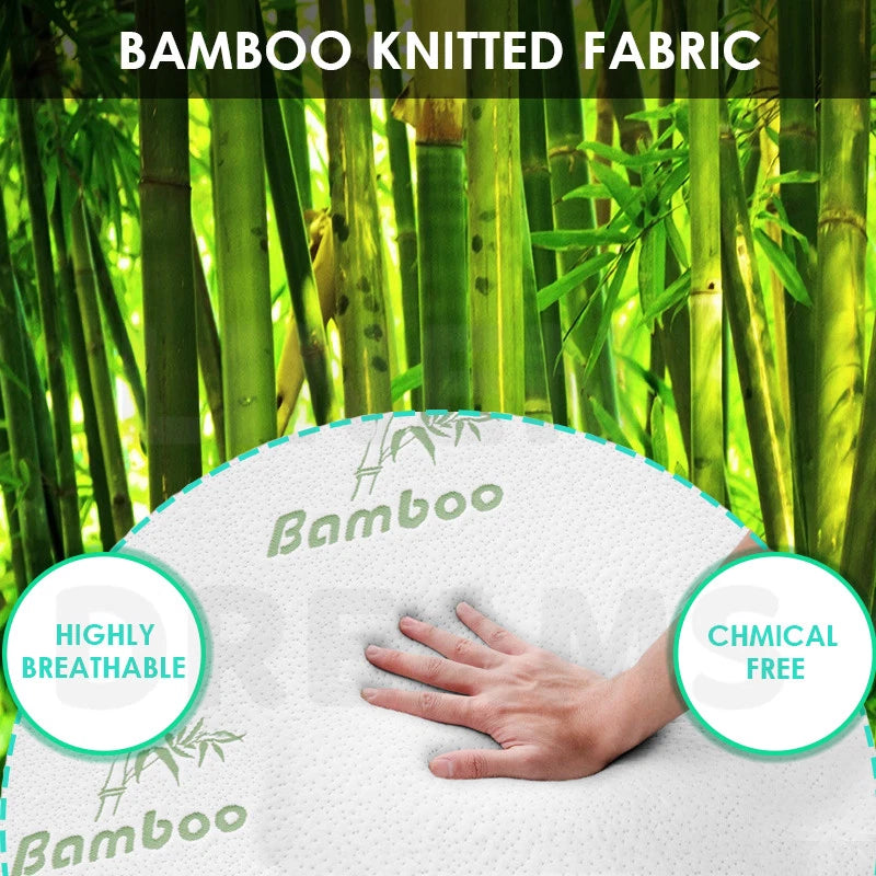 Queen Bamboo Fitted Mattress Protector Knitted Cover 300GSM Matress Topper Stain Dust Mite Bacteria Protection