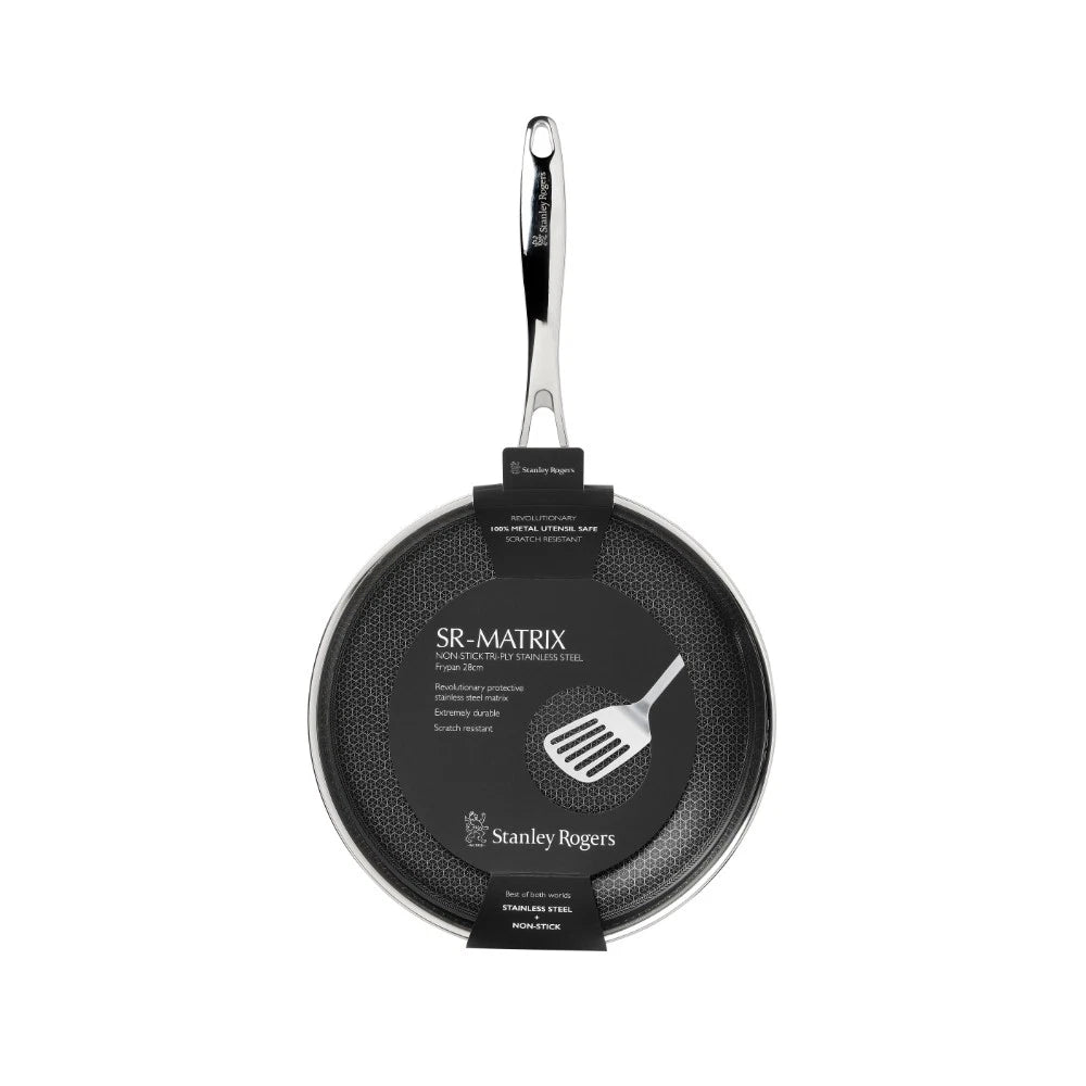 Scanpan 28cm Frying Pan Metal Utensil Safe Frypan | Stainless Steel Induction Safe