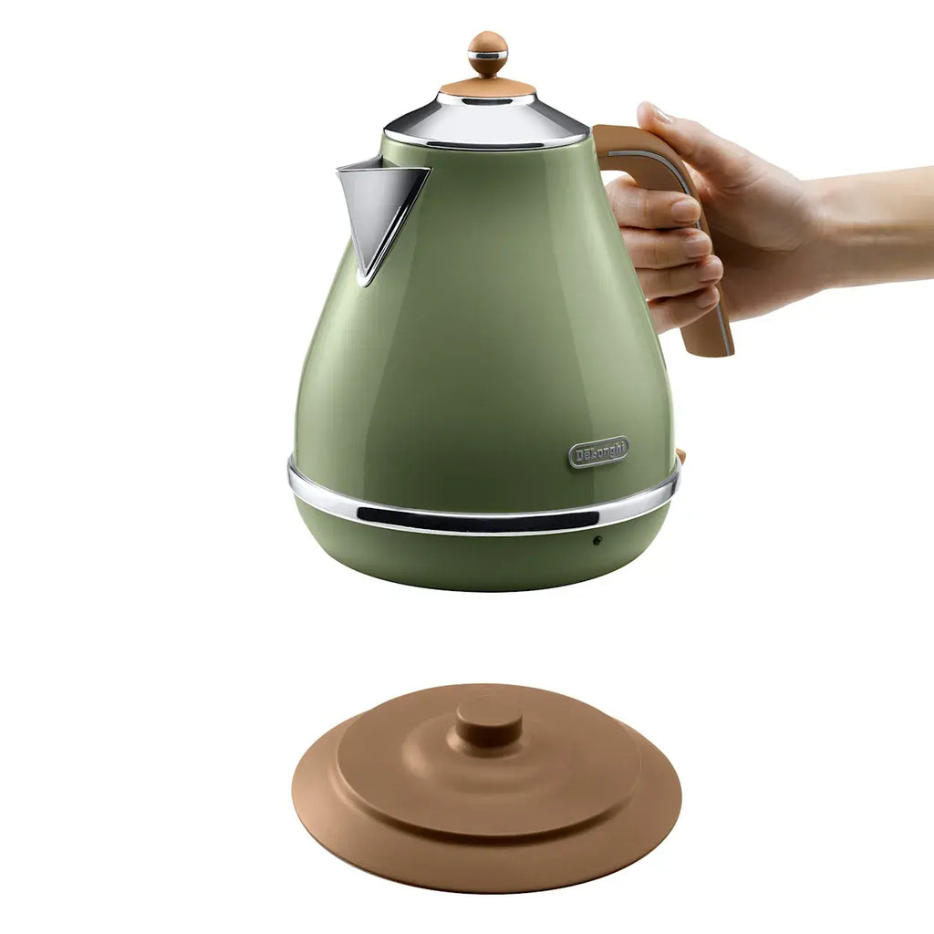 DeLonghi Vintage Breakfast Set | 1.7L Kettle Hot Water Jug Heater | 2 Slice Bread Toaster Toasting Machine