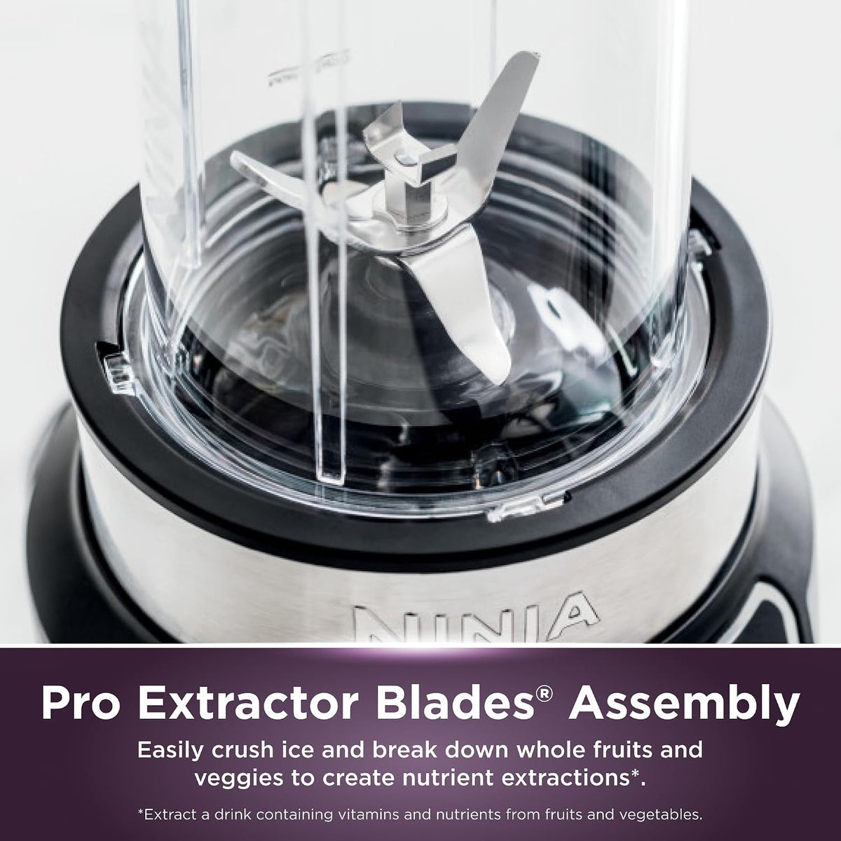 Ninja Blender Smoothie Maker Fruit Vegetable Countertop Shakes Mixer Juicer Cocktail Ice Nut Crusher