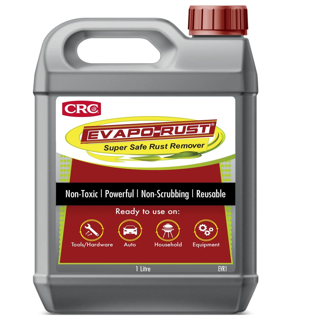 CRC Evaporust Super Safe Rust Remover 1L, Non-Toxic Rust Remover for Tools/ Hardware, Automotive, Household and Equipment. Powerful Heavy Duty Formula