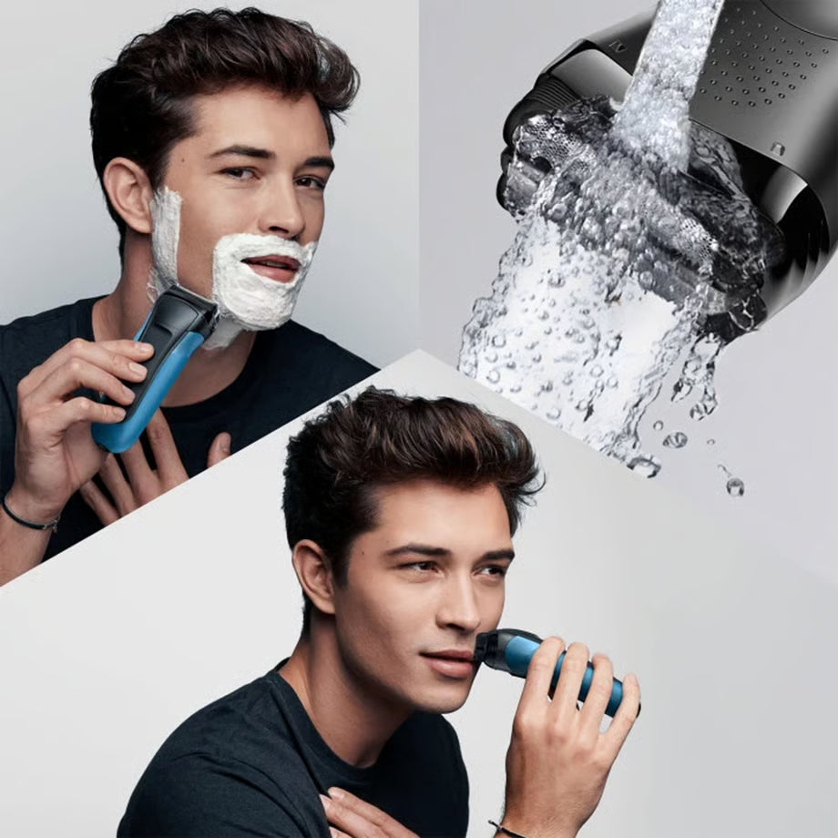 Braun Cordless Electric Foil Shaver Rechargeable Wet and Dry Razor Facial Shaving