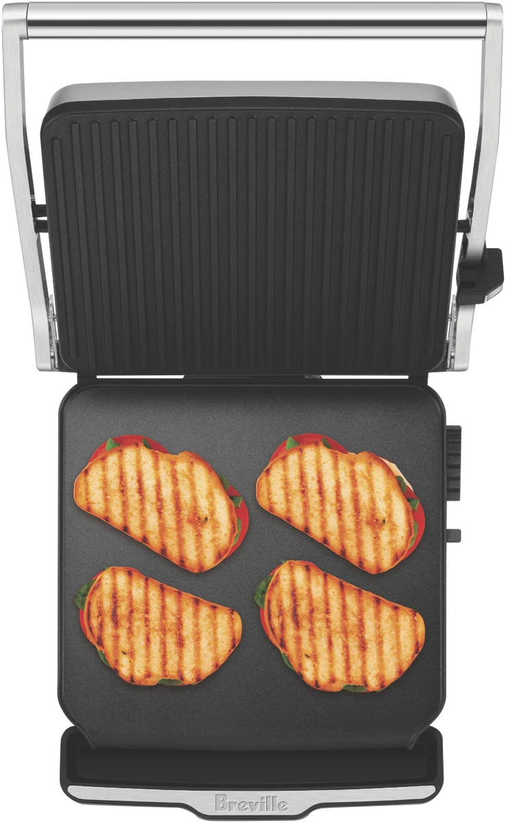 Breville Electric Grill Heated 2200W Griddle Hotplate Sandwich Panini Egg Cooker, Home Kitchen Appliance