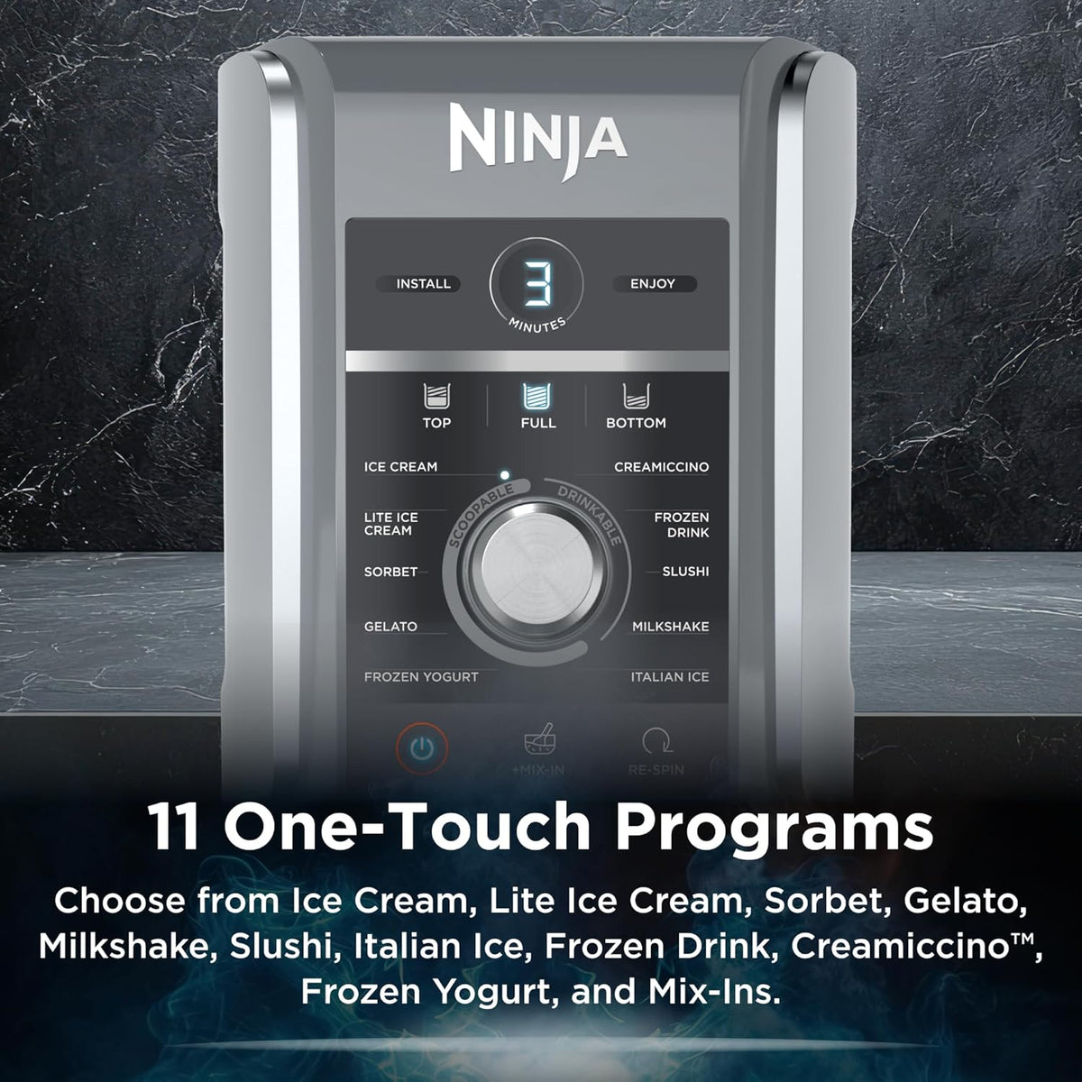 Ninja Ice Cream Sorbet Frozen Yoghurt Machine | Benchtop Frozen Dessert Maker | Electric Kitchen Appliance