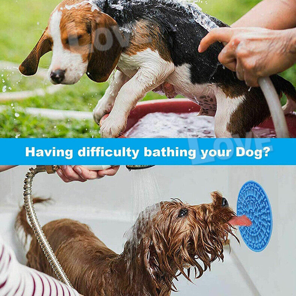 Pet Dog Puppy Licking Mat Peanut Butter Soft Dog Feeder Lick Pad Mat for Bathing Grooming