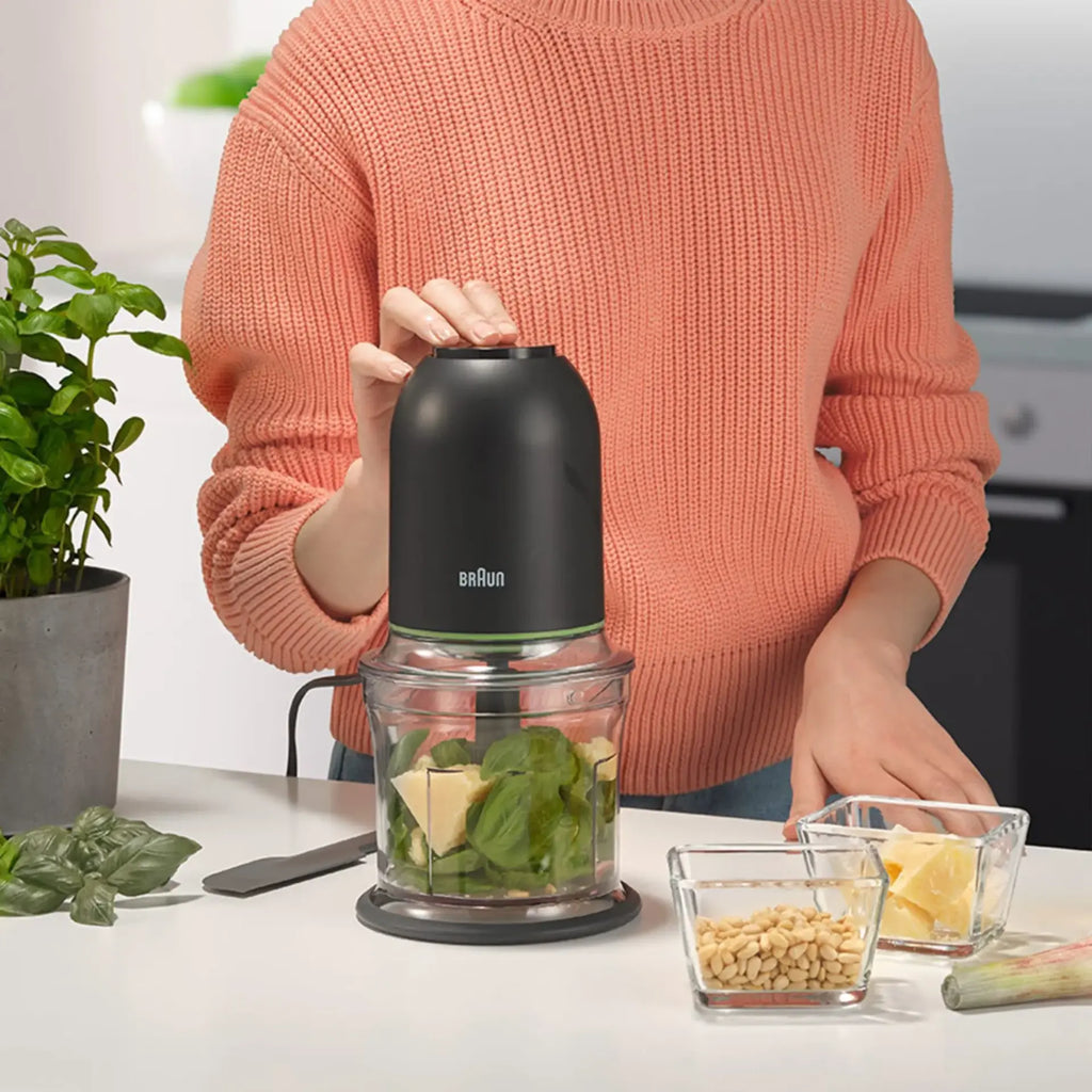 Braun Electric Garlic Food Chopper | Vegetable Meat Grinder Blender Crusher Crushing 500ml