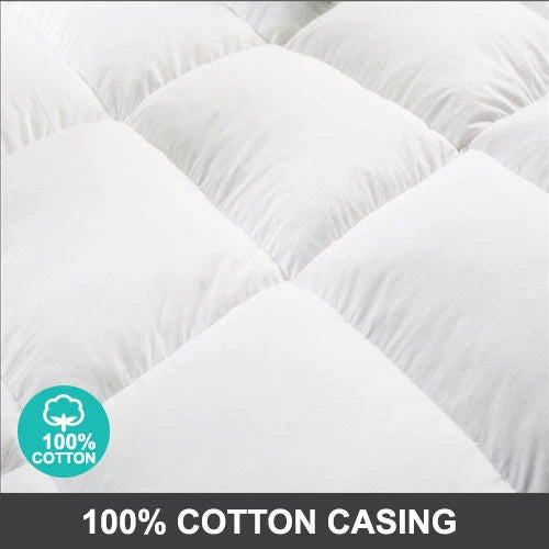 KING Pillowtop Mattress Protector | Luxury Bamboo Matress Topper Underlay 1000GSM | 45cm Skirt