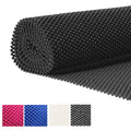 3x Rolls Anti-Slip Kitchen Draw Organiser Mats, Reuseable Anti-Slip Rug Cupboard Underlay Liner Shelving Liner