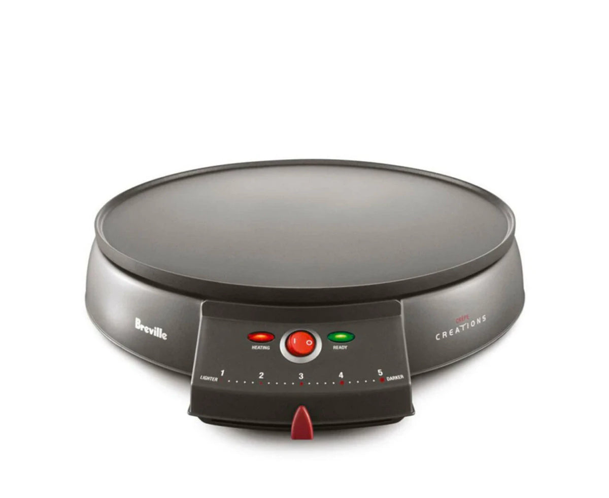 Breville Crepe Maker Non-Stick Electric Flat Plate Pancake Pikelet Cooker Machine
