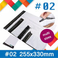 100x Postage Satchel | 25x33cm Packaging Delivery Self-Sealing Mailing Poly Bags