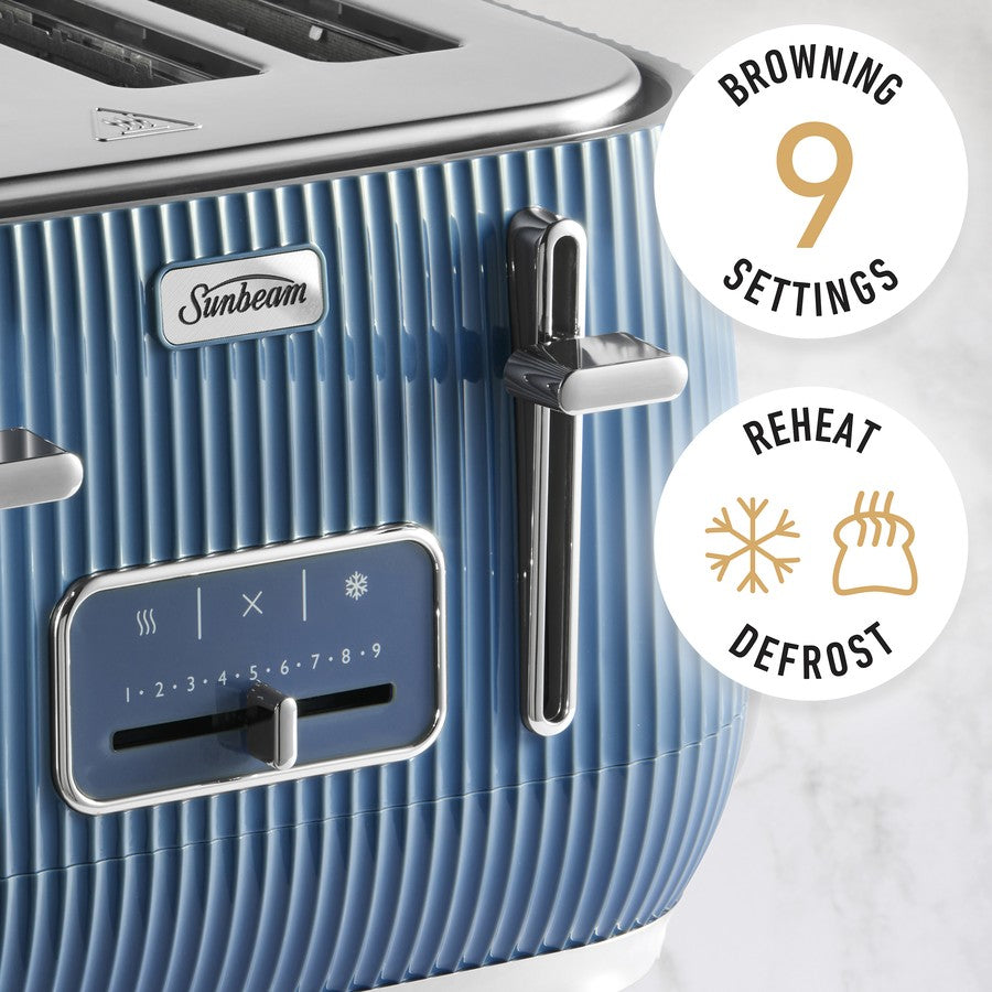 Sunbeam Toaster 4 Slice Bread Toasting Machine | Toast Maker Elegeant Kitchen Appliance