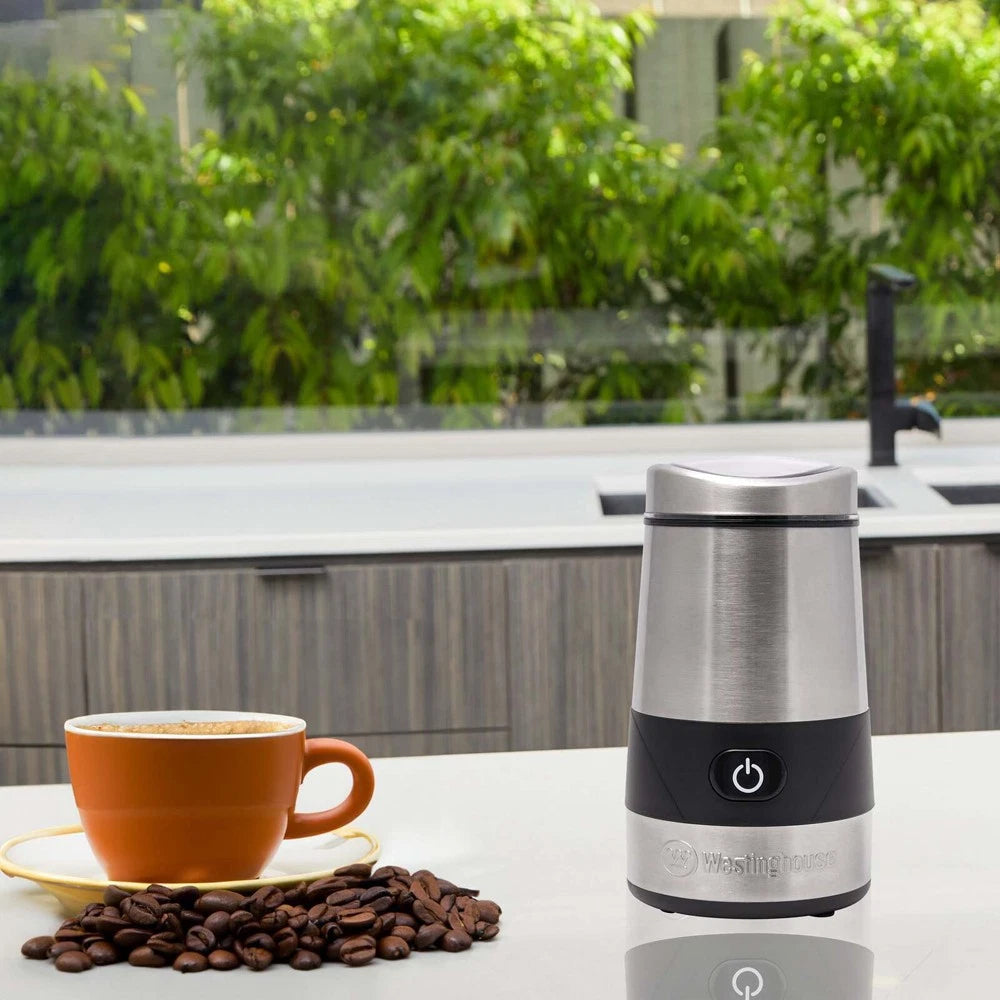 Electric Spice Grinder Herb Nut Coffee Bean Grinding Machine, Auto Spice Herb Grinding, Stainless Steel Durable Kitchen Appliance